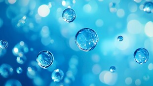 清澈的水滴世界