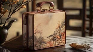 复古风手提箱美图