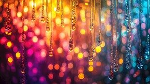 五彩斑斓的油滴