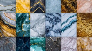 大理石纹理与色彩的交响曲