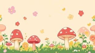 春日森林的奇幻蘑菇