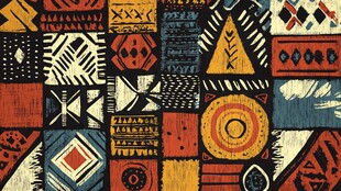 非洲风格几何图案