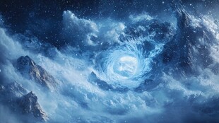 冰雪风暴的漩涡