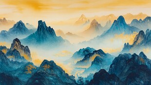 山水画中的仙境