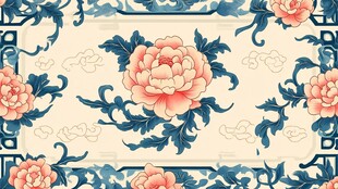 中国风花卉图案