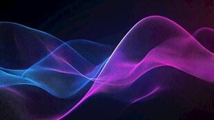 抽象的数字波浪