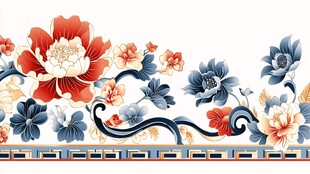 中国风花卉图案