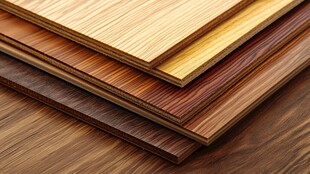 木地板材料展示