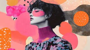 抽象艺术与时尚的交响曲