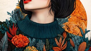 花卉与女性的交响曲