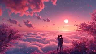 浪漫之夜 云海之上