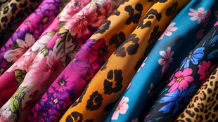 五彩缤纷的印花服饰