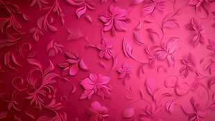 绚丽的花卉浮雕纹理