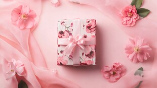 粉色花卉礼盒 浪漫之选