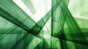 抽象的绿色几何图形