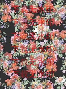 水彩花