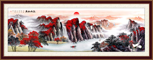 锦绣山河山水画