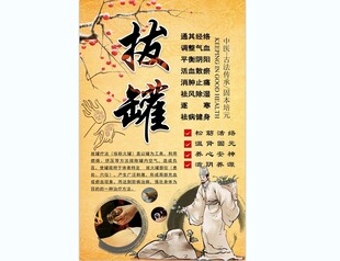 拔罐背景墙