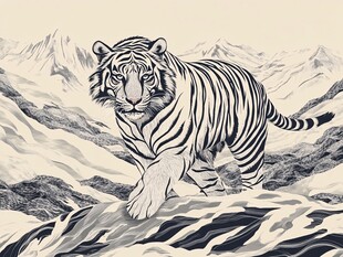 孤独的老虎 雪山之巅