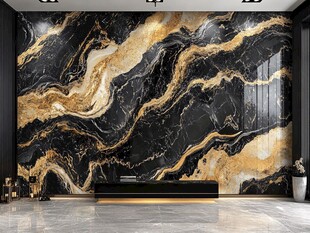 奢华大理石纹墙纸