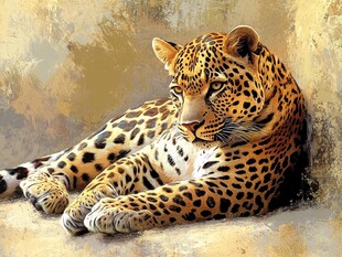 豹纹艺术印刷品