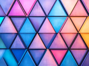 多彩三角形图案