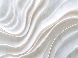 流动的白色波浪