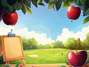 苹果园的秘密画布