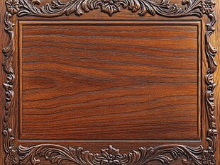 木纹背景的装饰性框架
