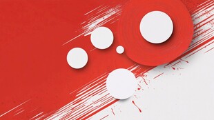 动态红白抽象设计