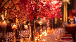 浪漫的烛光晚宴