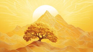 金色山谷的日出