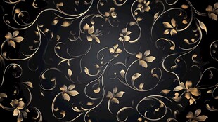 金色花纹壁纸