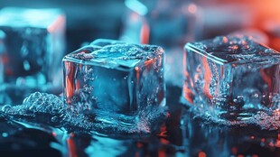 冰块融化的视觉盛宴