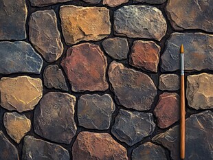 岩石纹理的艺术