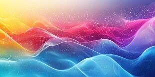 色彩斑斓的抽象波浪