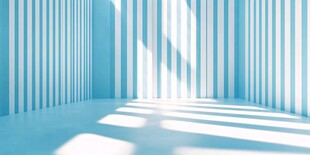 蓝白条纹房间的光影游戏