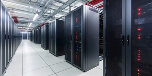 现代数据中心的服务器机架