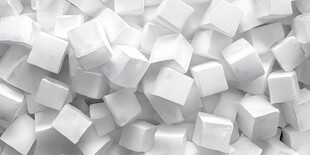 白色方块的抽象艺术