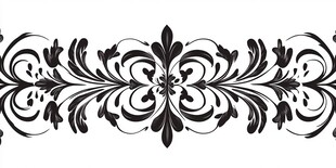 黑白对称花纹设计