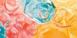 油彩泡泡的舞蹈