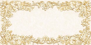 金色花卉边框壁纸
