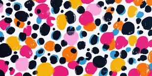 五彩斑斓的圆点图案