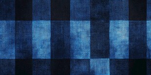 蓝色格子布料