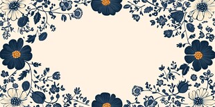 复古花卉图案背景