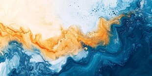 抽象艺术之火与冰的舞蹈