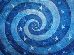 蓝色星空漩涡