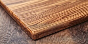 木纹砧板的特写