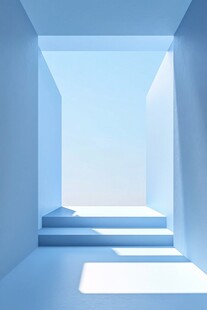 抽象的几何走廊