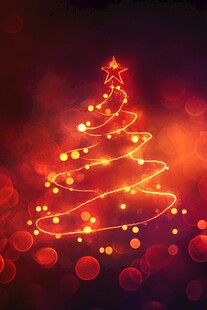 圣诞树的光影之旅